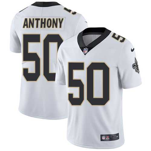 Nike New Orleans Saints #50 Stephone Anthony White NFL Vapor Untouchable Limited Jersey,We sell and wholesale Nike New Orleans Saints #50 Stephone Anthony White NFL Vapor Untouchable Limited Jersey on line form chian!